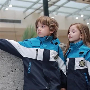 Pojkar och flickors färg - Blockerad skoluniform: Huvjackor + byxor