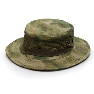 Vattentät Camo Wide Rim Mesh Fishing Bonnie Hat
